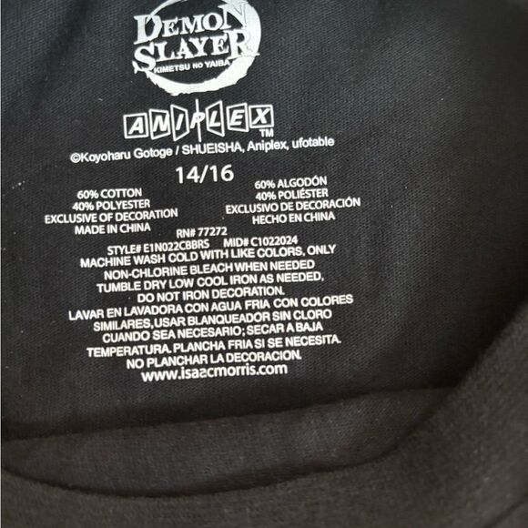 Demon Slayer Black Graphic T-Shirt - Picture 4 of 4
